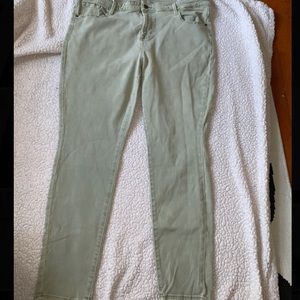 Old Navy Light Olive Skinny Jeans